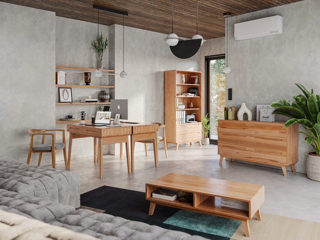 Fotorealistyczne wizualizacje mebli twardych i miekkich w aranżacjach