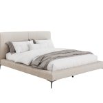 MyBed lóżko tapicerowane welurowe wizualizacja fotorealistyczna łóżka