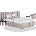 Fotorelistyczna wizualizacja produktowa łóżka w mini aranżacji dla mybed