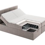 Przekrój łóżka typu box, wizualizacja fotorealistyczna