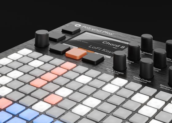 Wizualizacja produktowa automatu perksyjne groovebox polyend-play