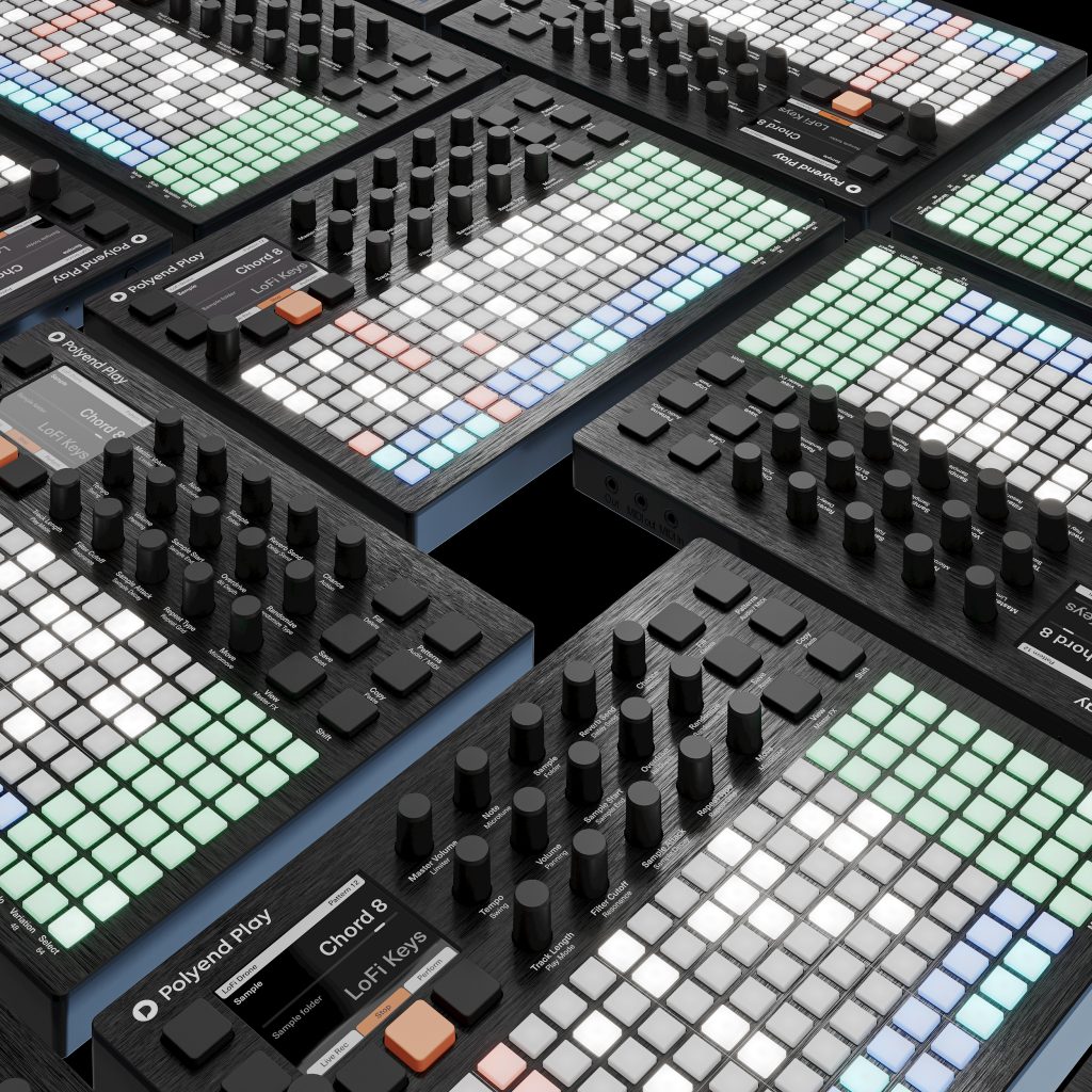 Wizualizacja produktowa automatu perksyjne groovebox polyend-play