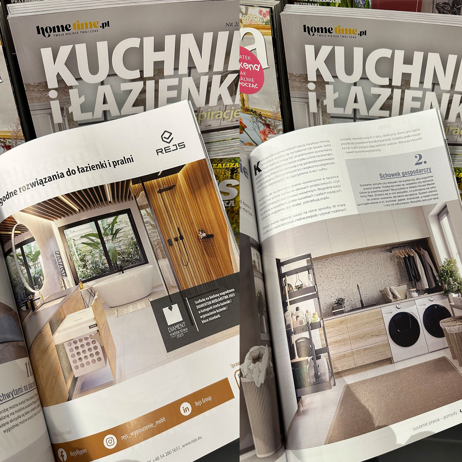 Publikacja wizualizacji Creo-3d w magazynie czas na wnętrze i kuchnia i łazienka inspiracje