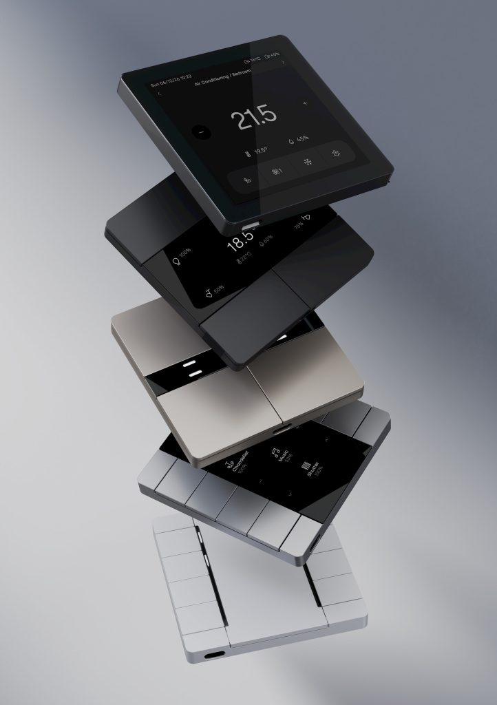 Wizualizacja fotorealistyczna produktów, przełączniki cyfrowe do sterowania smarthome